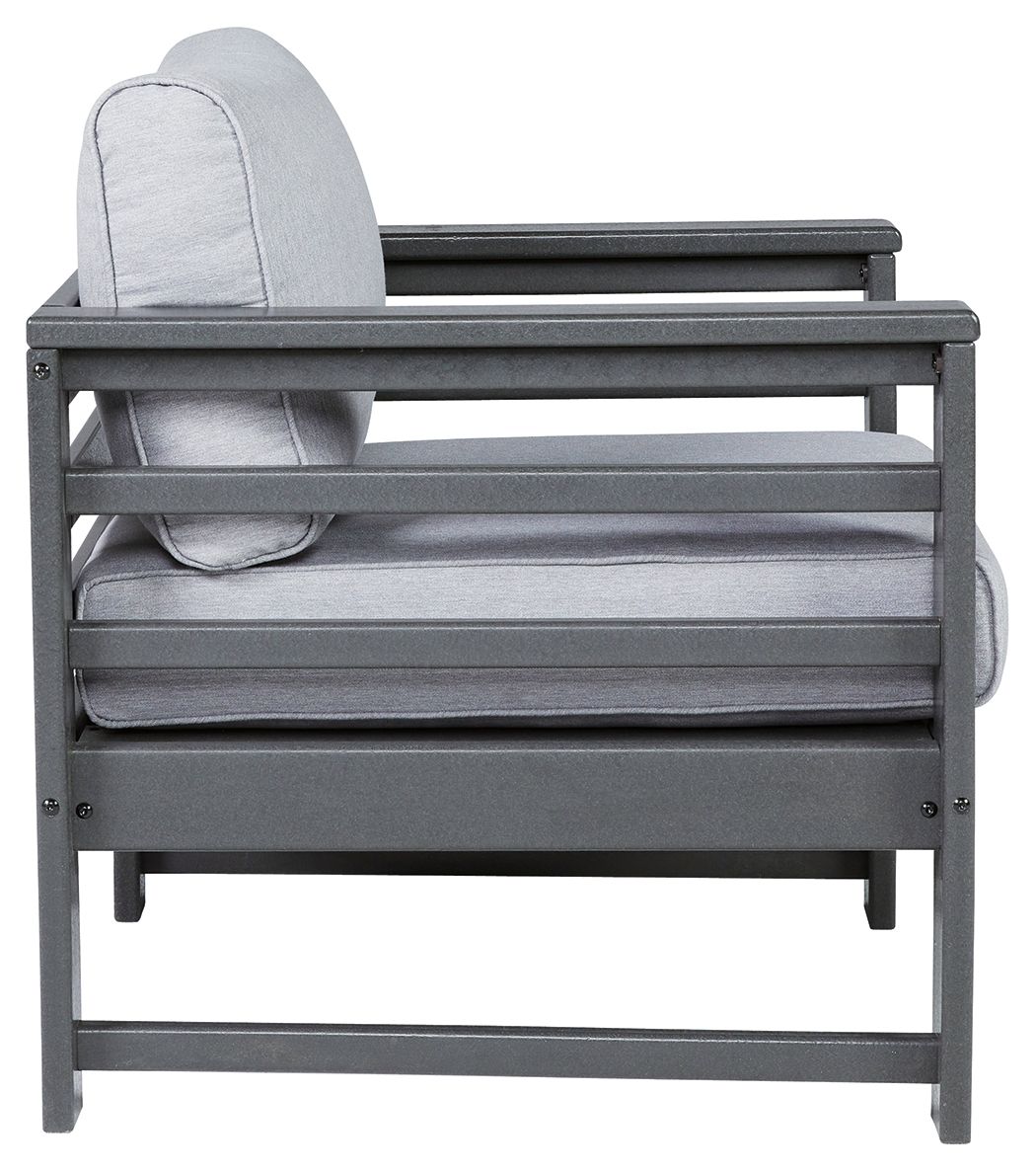 Amora - Charcoal Gray - Lounge Chair w/Cushion (Set of 2)