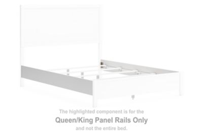 Binterglen - White - Queen/King Panel Rails