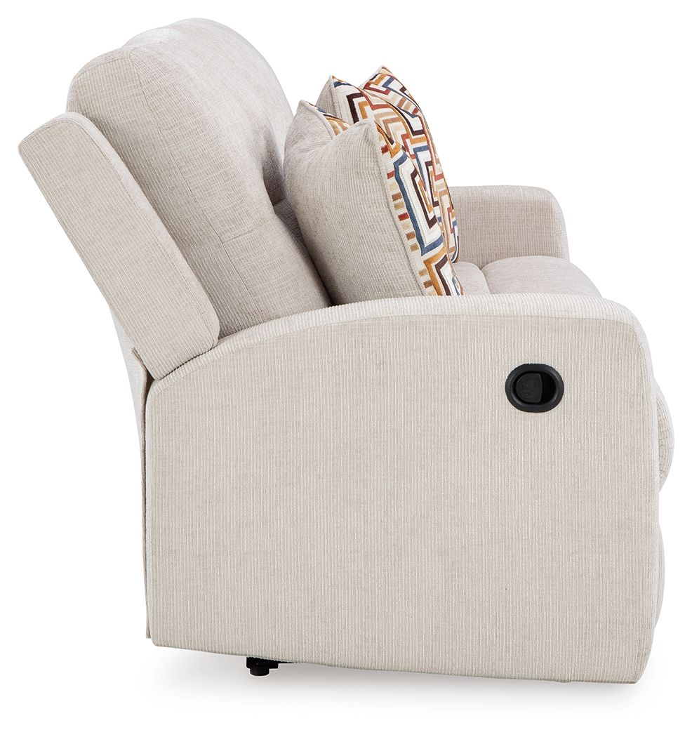 Danum - Stone - 2 Seat Reclining Sofa