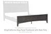 Montillan - Grayish Brown - King/ California King Panel Footboard with Slats