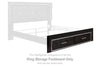 Kaydell - Black - King Storage Footboard