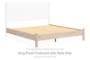 Cadmori - Tan - King Panel Footboard With Rails