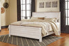 Willowton - Whitewash - King/Cal King Panel Footboard