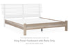 Hasbrick - Tan - King Panel Footboard W/ Rails