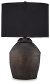 Naareman - Metallic Black - Terracotta Table Lamp