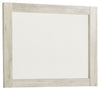 Bellaby - Whitewash - Bedroom Mirror - Wooden Frame