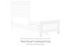 Fortman - White - Twin Panel Footboard