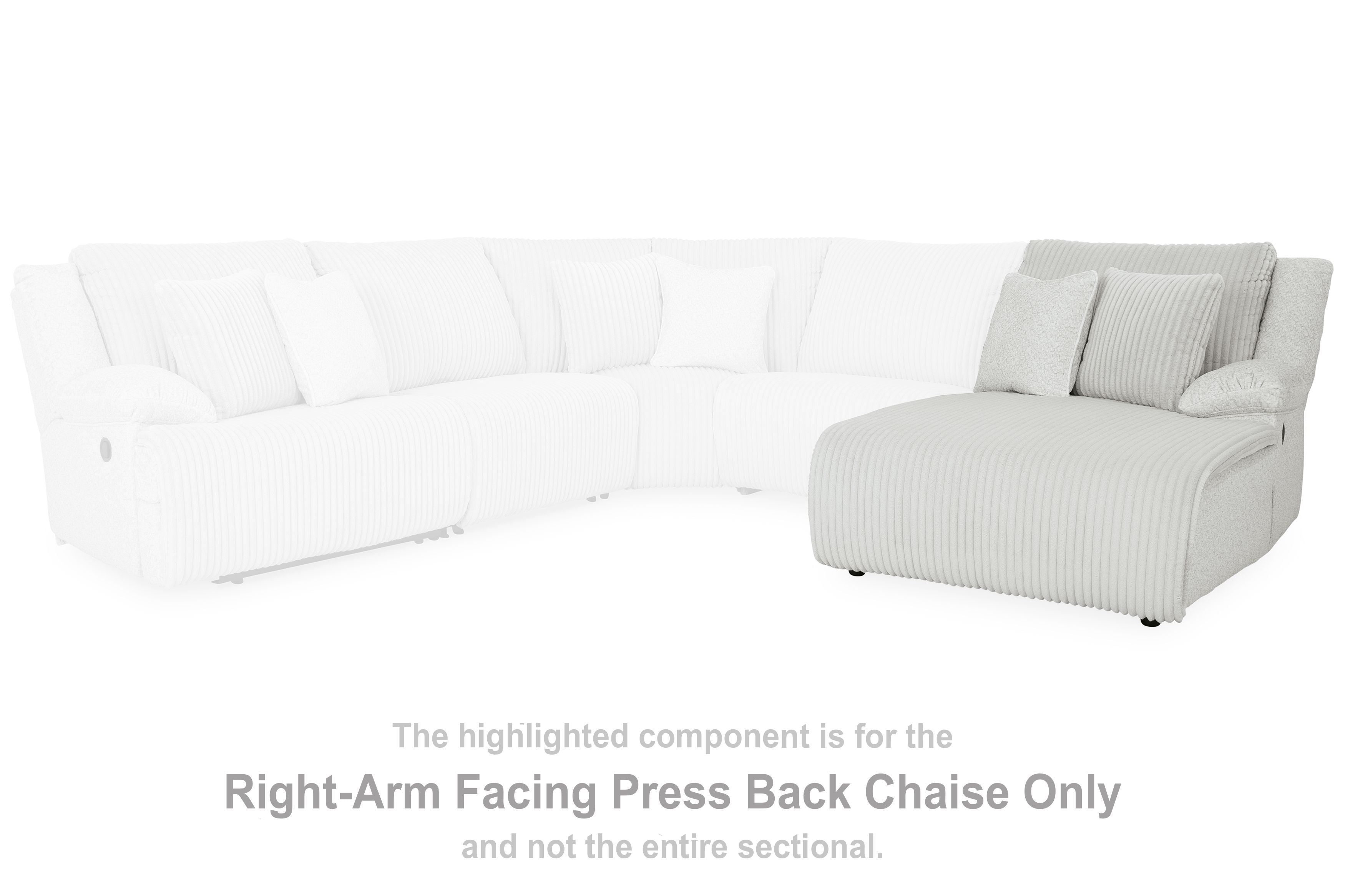 Top Tier - Alloy - Raf Press Back Chaise