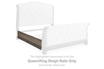 Ardenfield - Light Brown - Queen/King Sleigh Rails