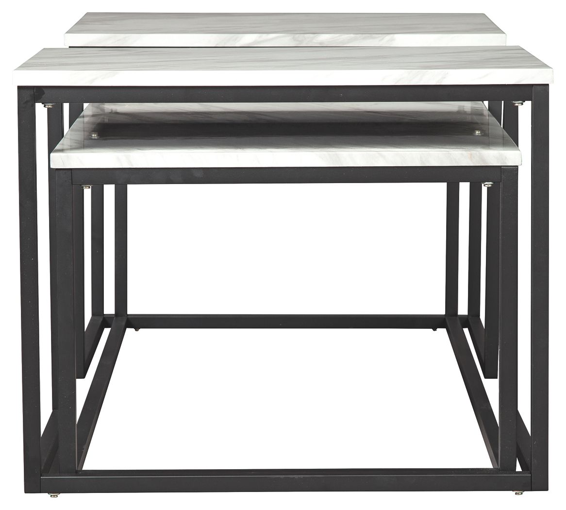 Donnesta - Gray / Black - Occasional Table Set (Set of 3)