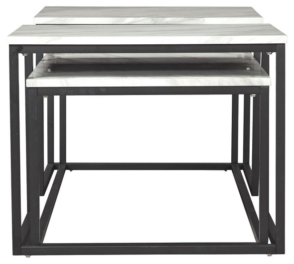 Donnesta - Gray / Black - Occasional Table Set (Set of 3)