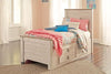 Willowton - Whitewash - Under Bed Storage W/Side Rail