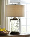 Tailynn - Clear / Bronze Finish - Glass Table Lamp