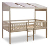 Wrenalyn - White / Brown / Beige - Twin House Loft Rails/Ladder