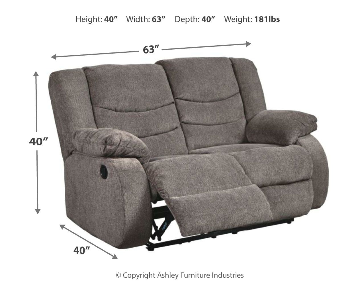 Tulen - Reclining Loveseat