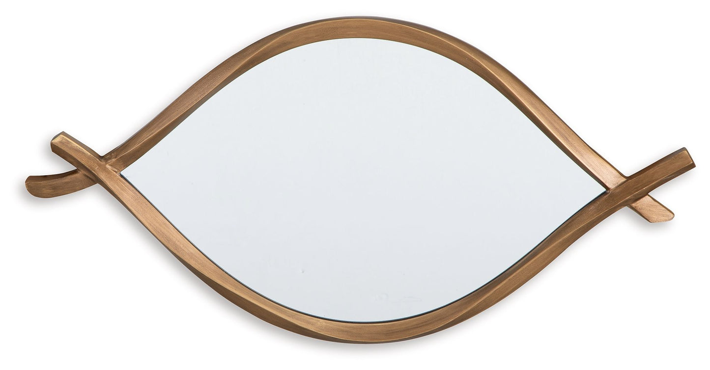 Bartner - Antique Gold Finish - Accent Mirror