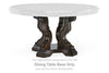 Maylee - Dark Brown - Round Dining Room Pedestal Table Base