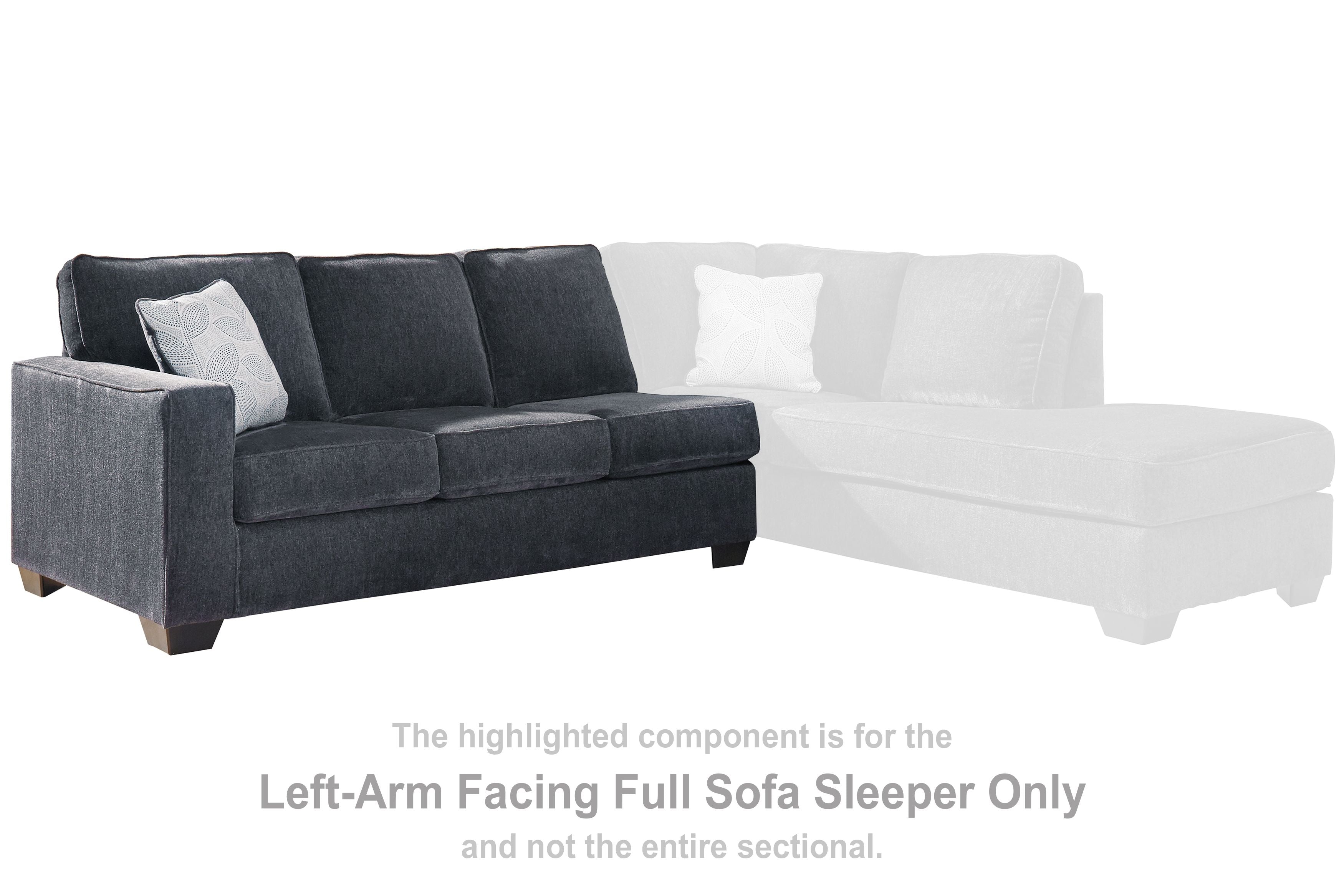 Altari - Slate - Laf Full Sofa Sleeper