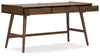 Lyncott - Brown - 3 Pc. - Home Office Desk, Chair, Bookcase
