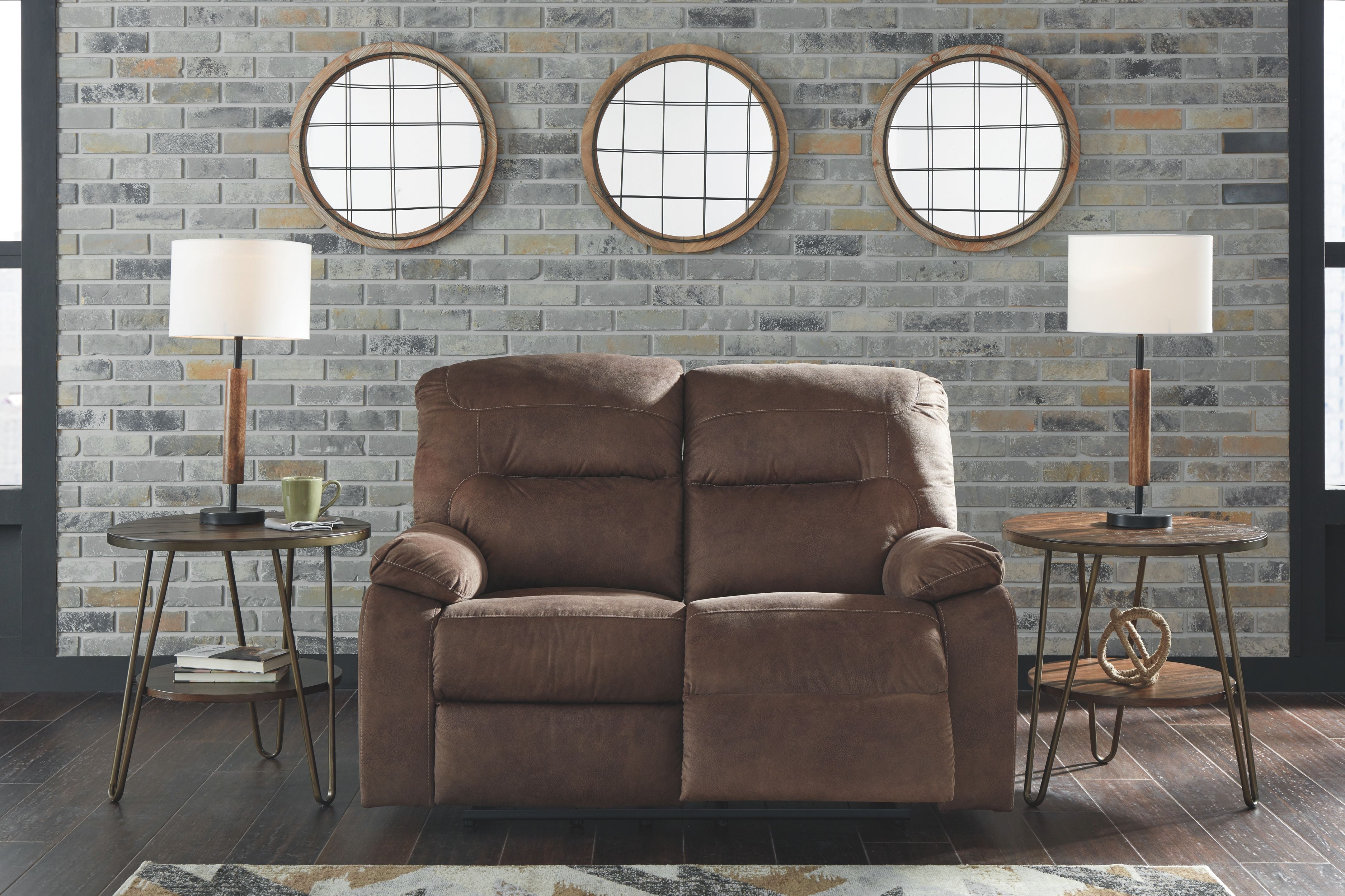 Bolzano - Coffee - Reclining Loveseat