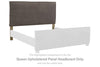 Krystanza - Slate - Queen UPH Panel Headboard