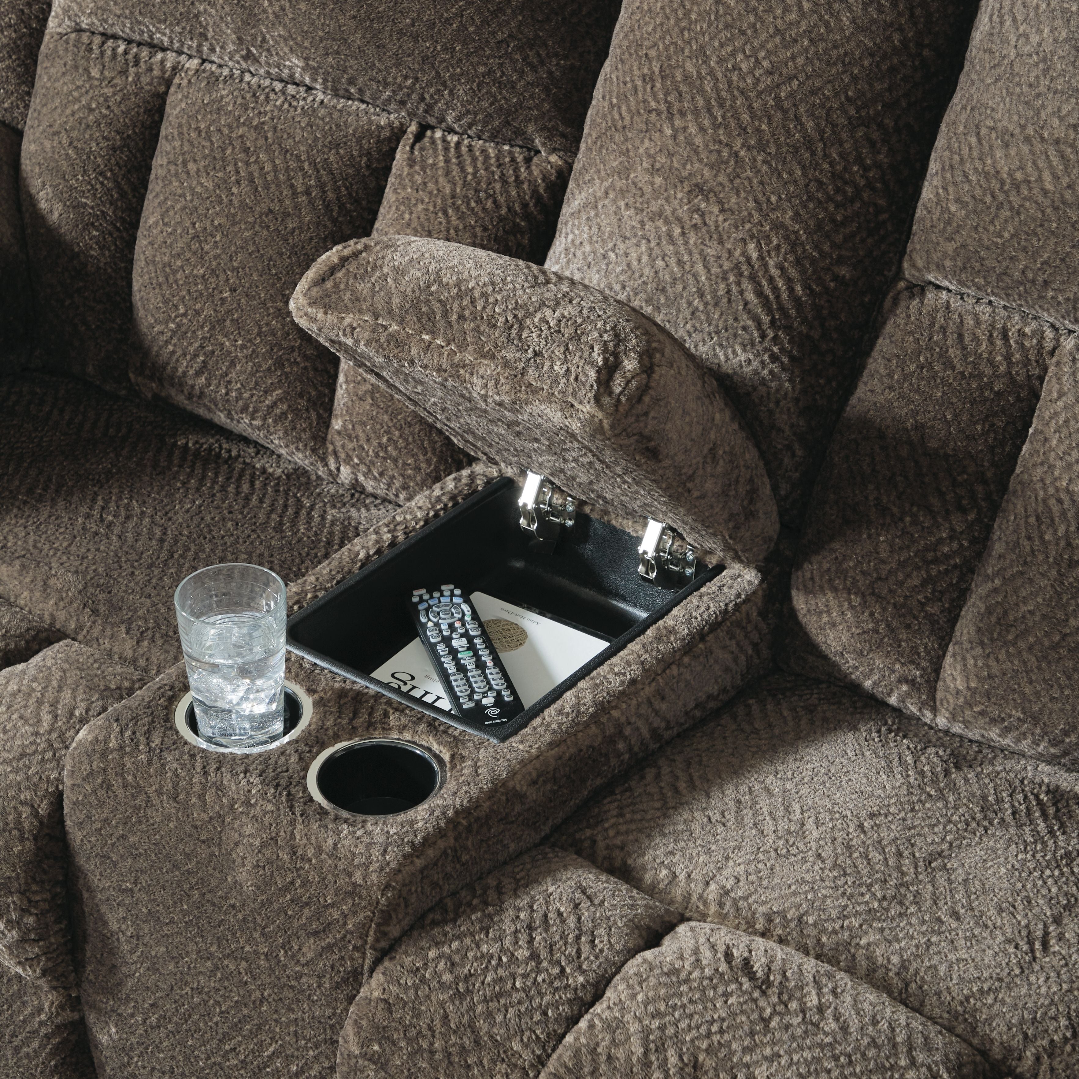 Frohn - Dbl Reclining Loveseat With Console