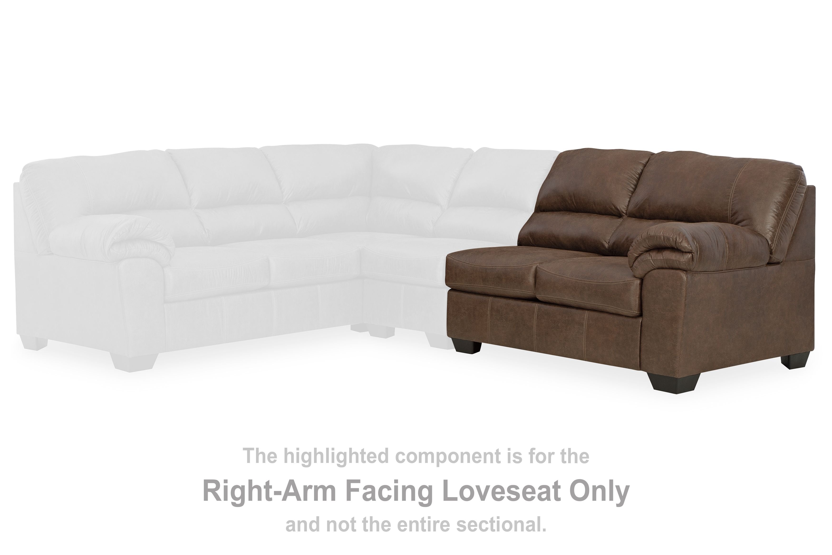 Bladen - Coffee - Raf Loveseat