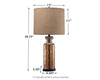 Laurentia - Champagne - Glass Table Lamp