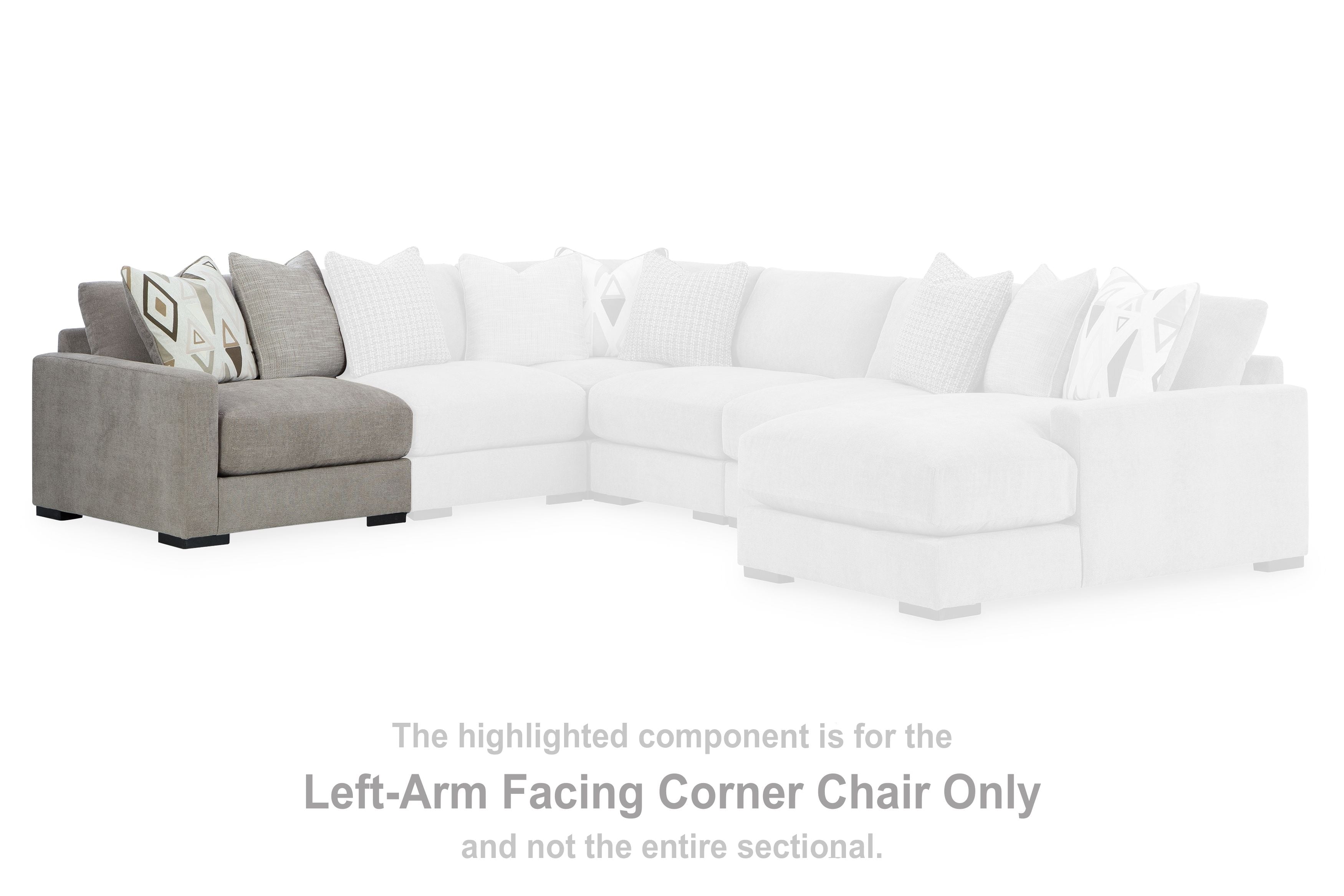 Aslan Court - Pebble - Laf Corner Chair