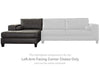 Nokomis - Charcoal - LAF Corner Chaise