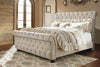 Willenburg - Linen - Queen Upholstered Footboard