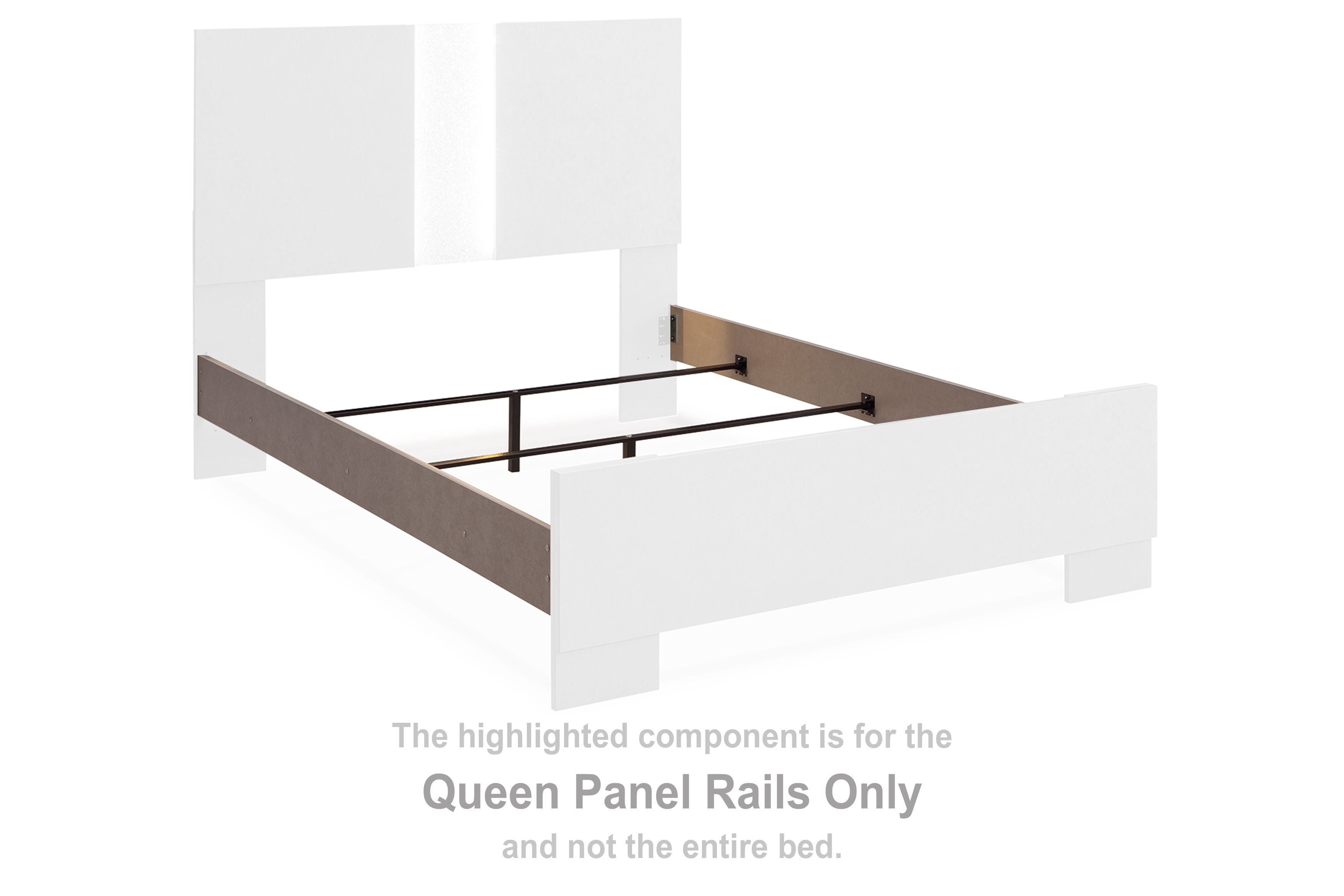 Surancha - Gray - Queen Panel Rails