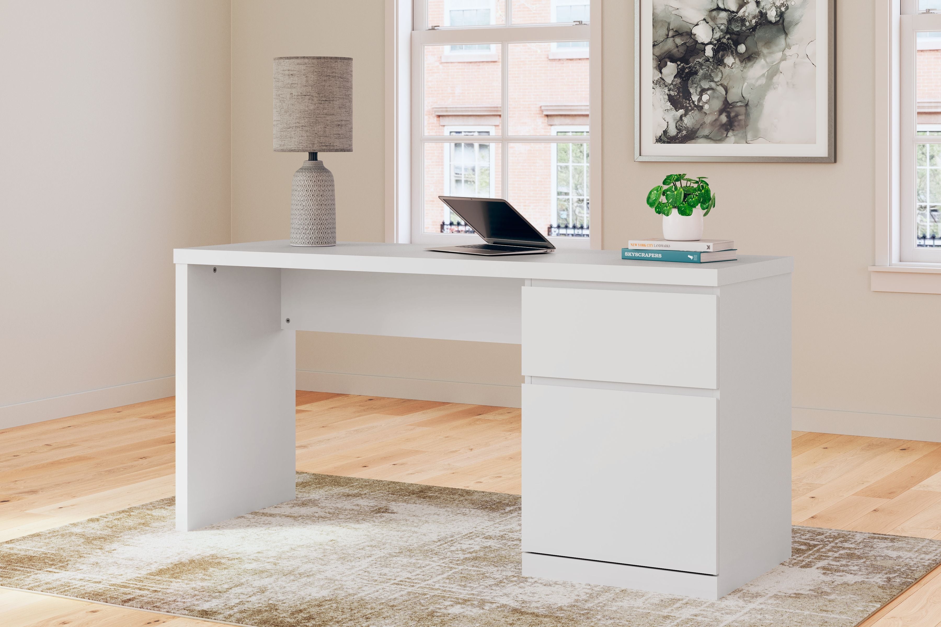 Onita - White - Home Office Desk