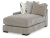 Aslan Court - Pebble - Laf Corner Chaise