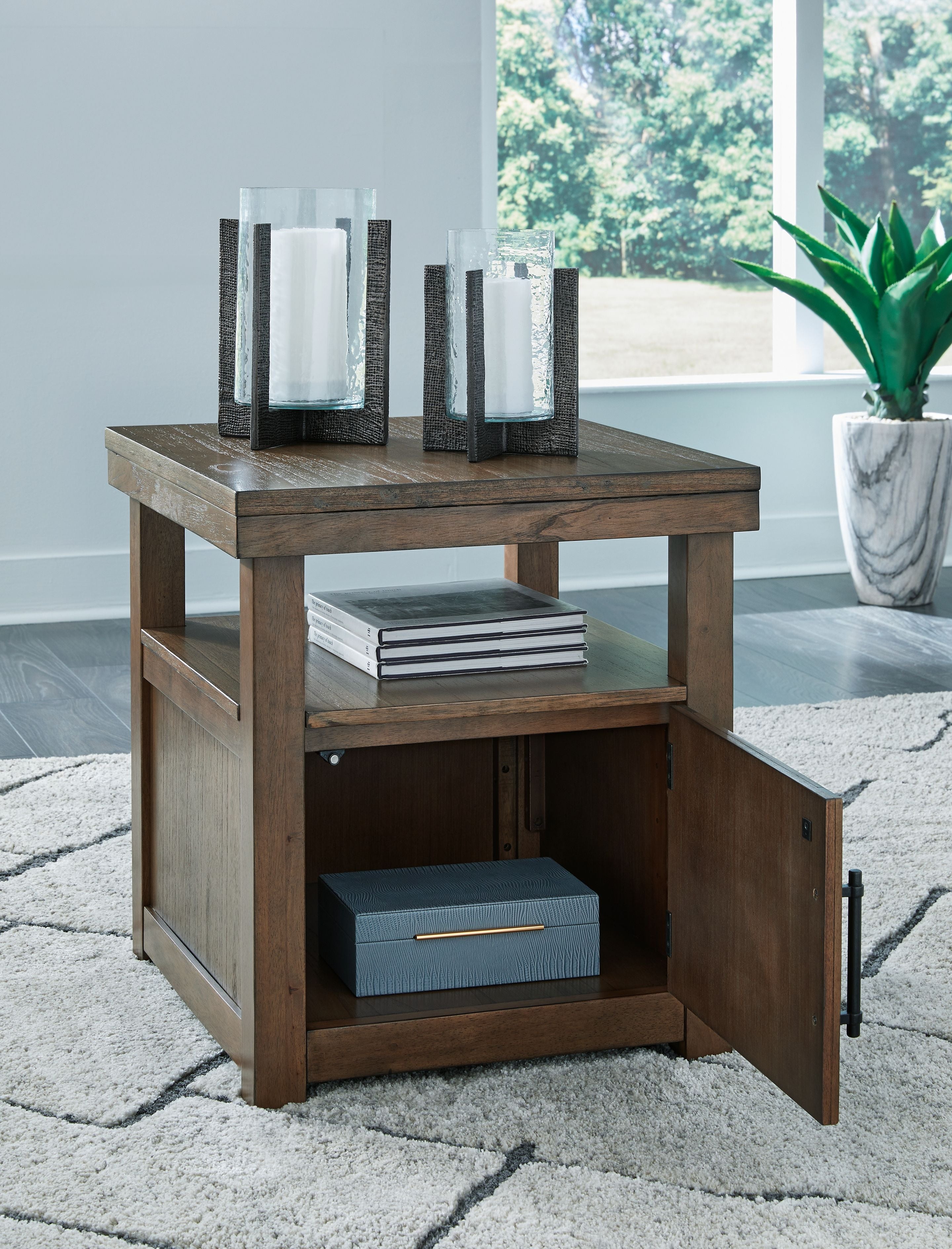 Boardernest - Brown - Rectangular End Table