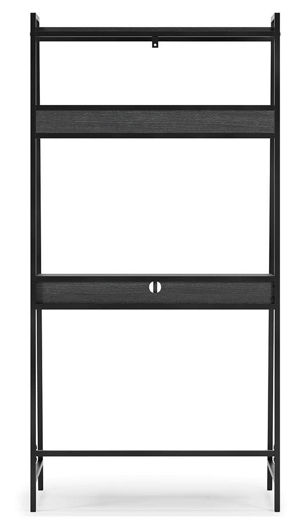 Yarlow - Black - Home Office Desk and Shelf