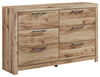 Hyanna - Tan Brown - Six Drawer Dresser