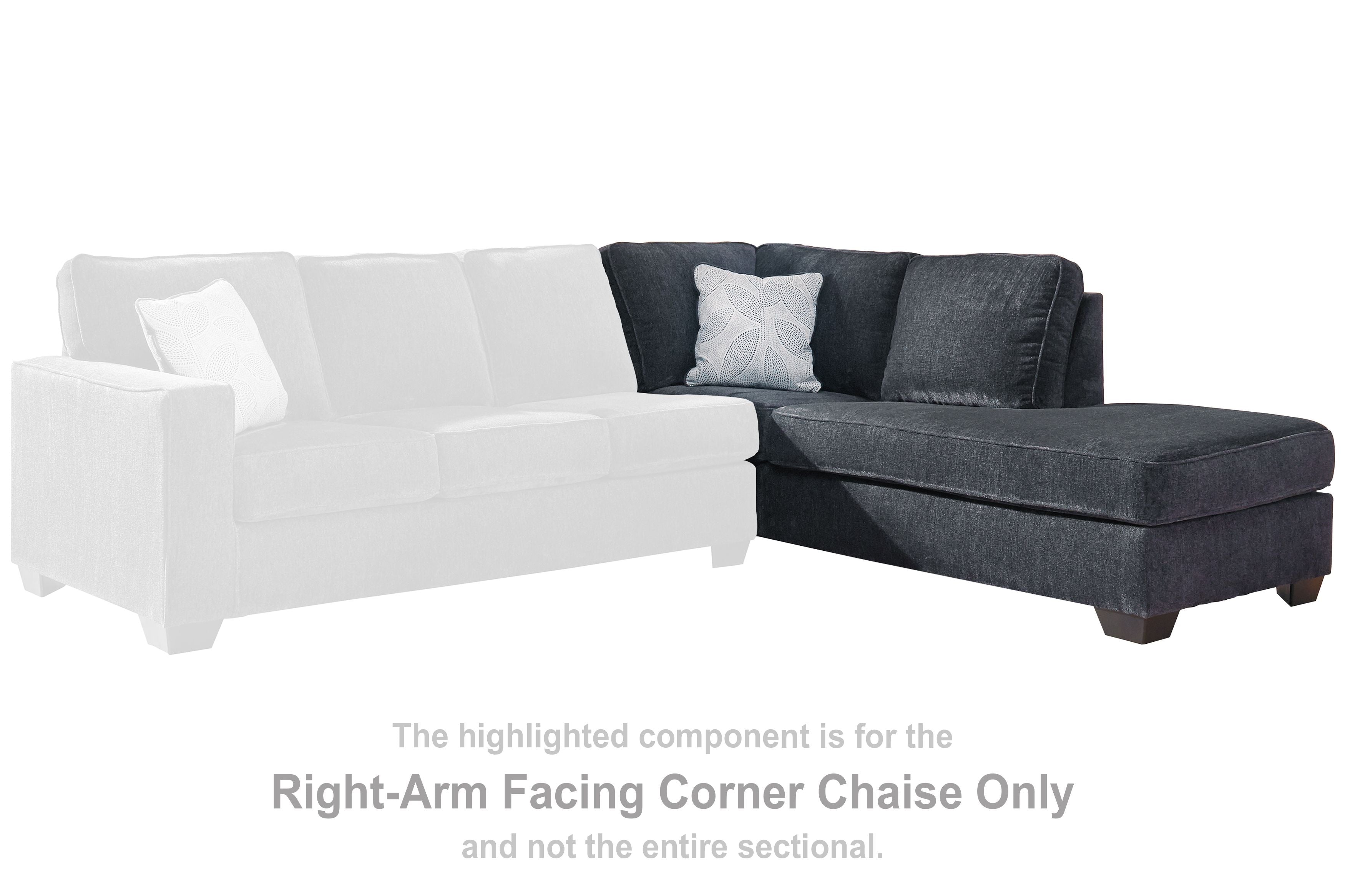 Altari - Slate - Raf Corner Chaise