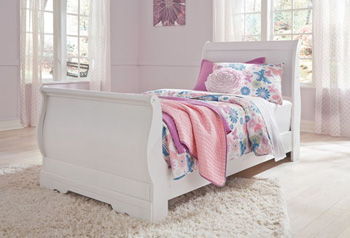 Anarasia - White - Twin Sleigh Footboard