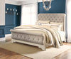 Realyn - White / Brown / Beige - Queen Uph Sleigh Headboard