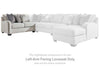 Dellara - Chalk - LAF Loveseat