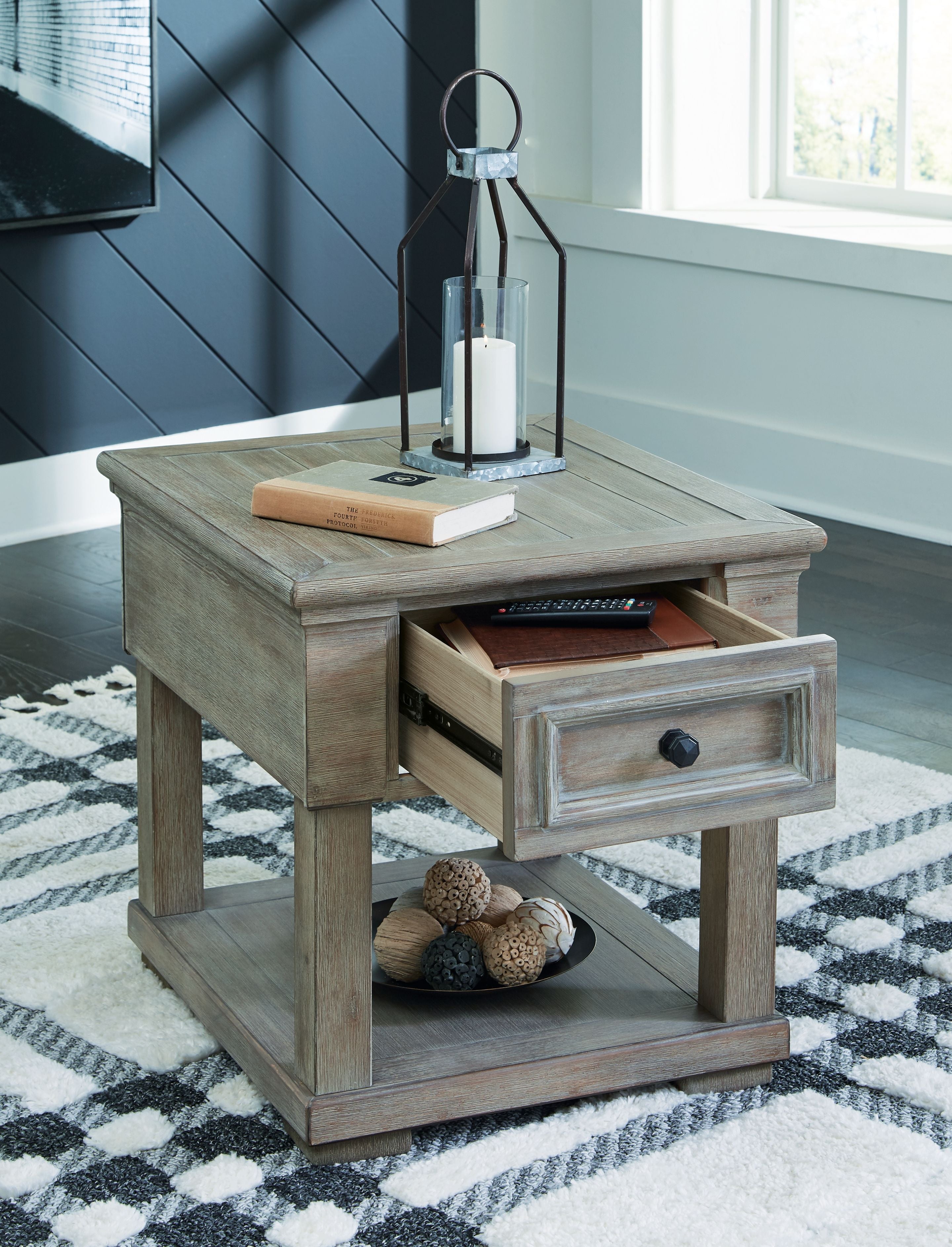 Moreshire - Bisque - Rectangular End Table