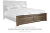 Juararo - Dark Brown - King/Cal King Panel Footboard