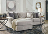 Dellara - Chalk - Raf Loveseat