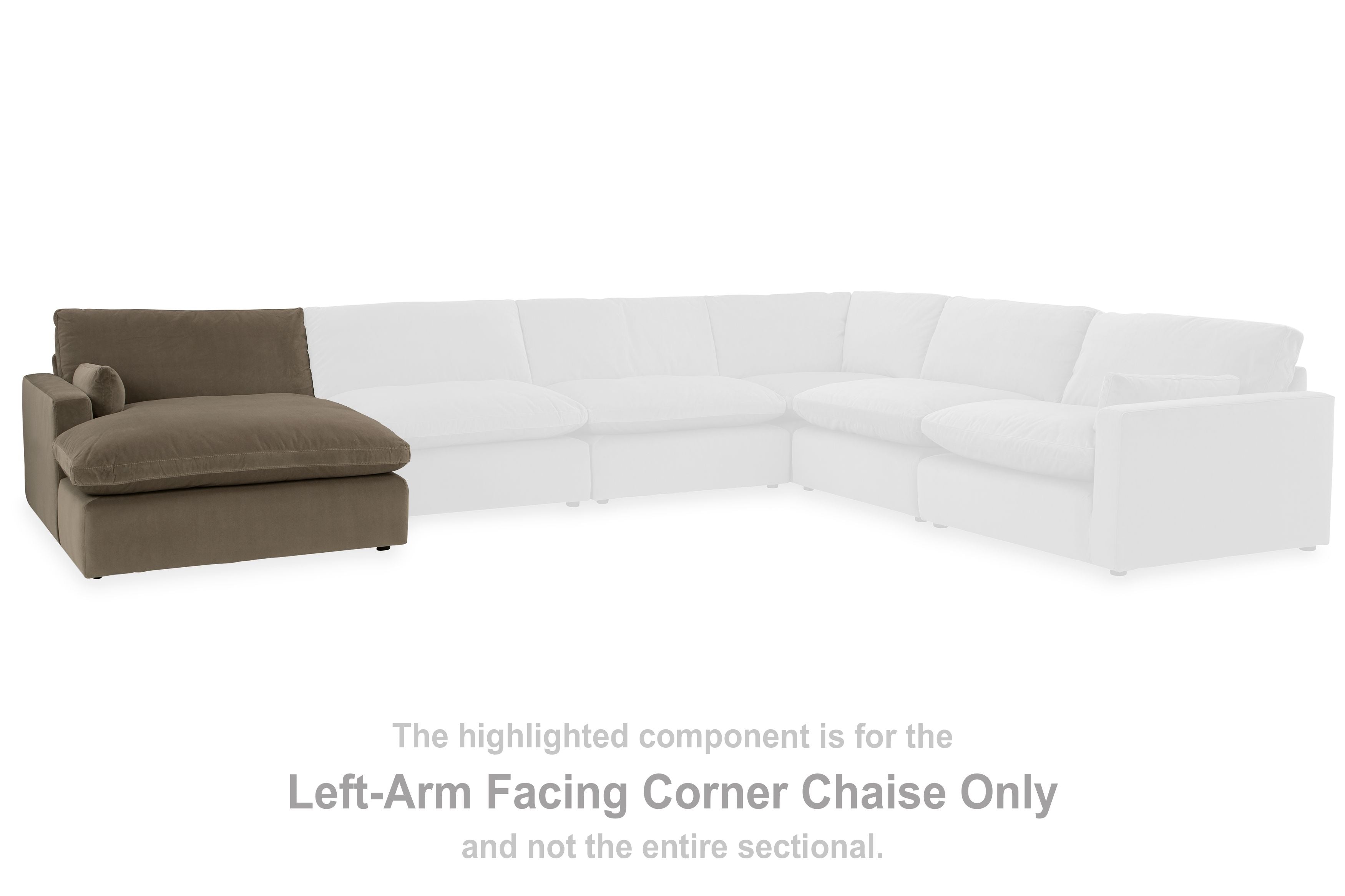 Sophie - Cocoa - Laf Corner Chaise