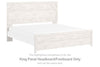 Gerridan - White / Gray - King Panel Headboard/Footboard