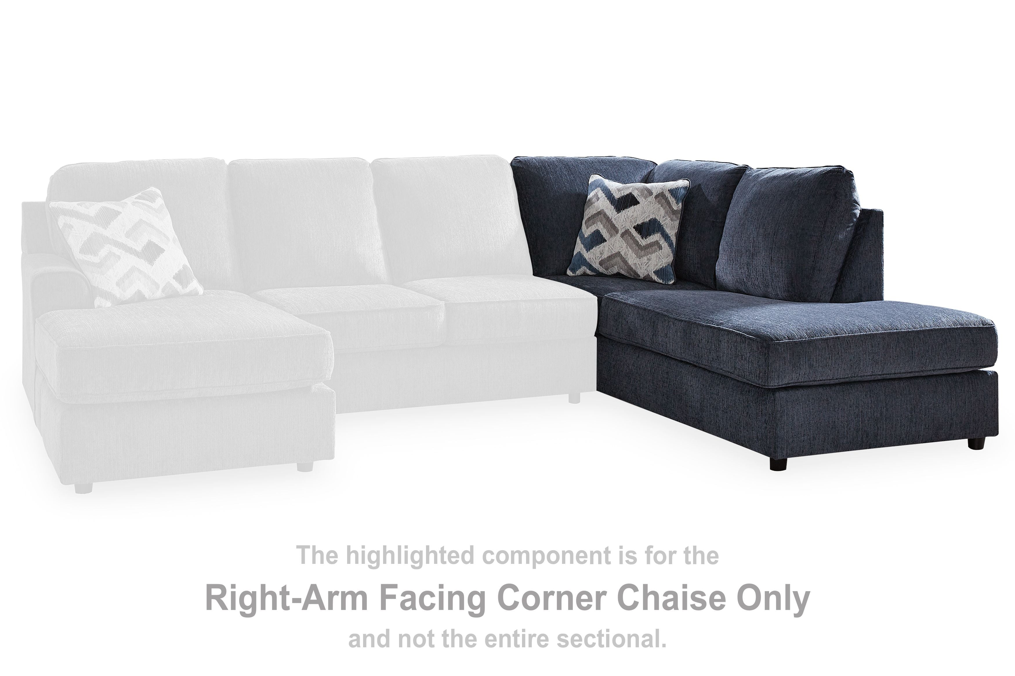 Albar Place - Cobalt - Raf Corner Chaise