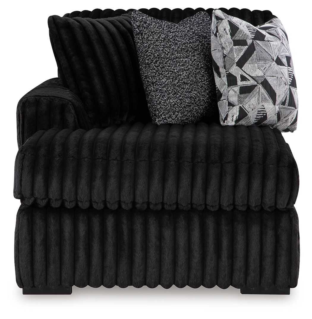 Midnight-madness - Onyx - Laf Corner Chaise