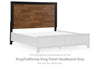 Kraeburn - Brown / Black - King/California King Panel Headboard