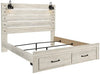 Cambeck - Whitewash - King Storage Footboard